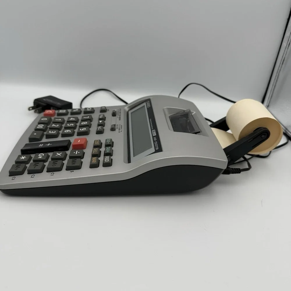 Casio HR-150TMP Business‎ Calculator 2 Color Printing 12 Digit (Needs cartridge)